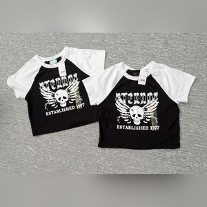 NWT - Zoe+Liv  Cropped T-Shirts - Perfect For "Twin Day" at School or at Camp
